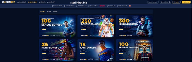 Sterlinbet, modern tasarımı ve kullanıcı dostu arayüzüyle hem yeni başlayanlar hem de deneyimli bahisçiler için ideal bir platform sunar.